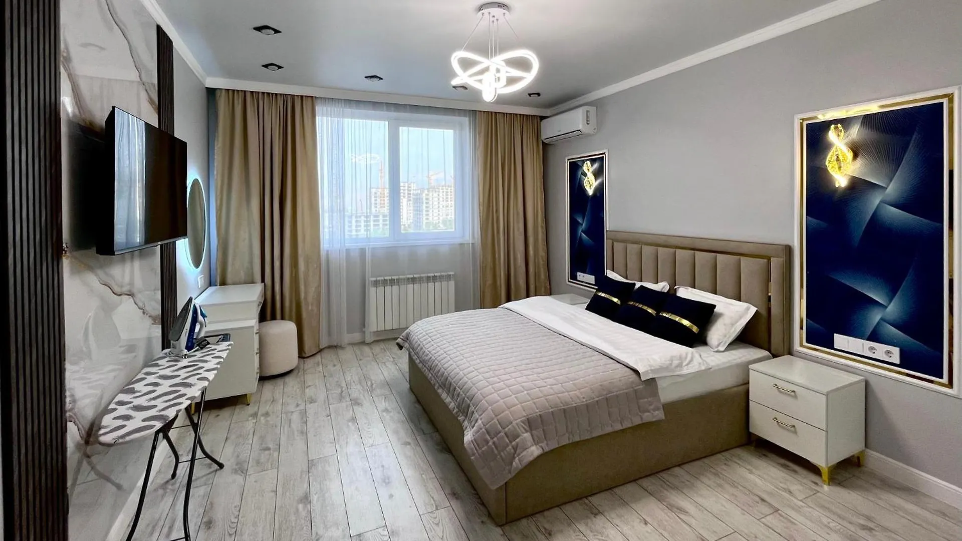 3 Комнаты Раимбек Резиденс 19 & Питьевая Вода Подарок Almaty